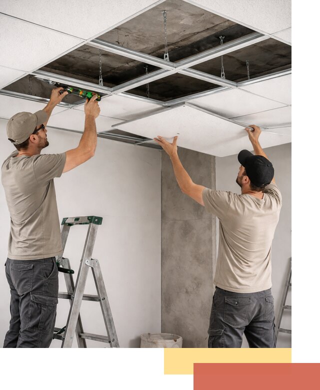 Монтаж потолка Армстронг под ключ в Пятигорске
