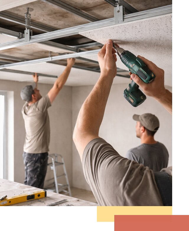 Монтаж акустического потолка в Пятигорске под ключ