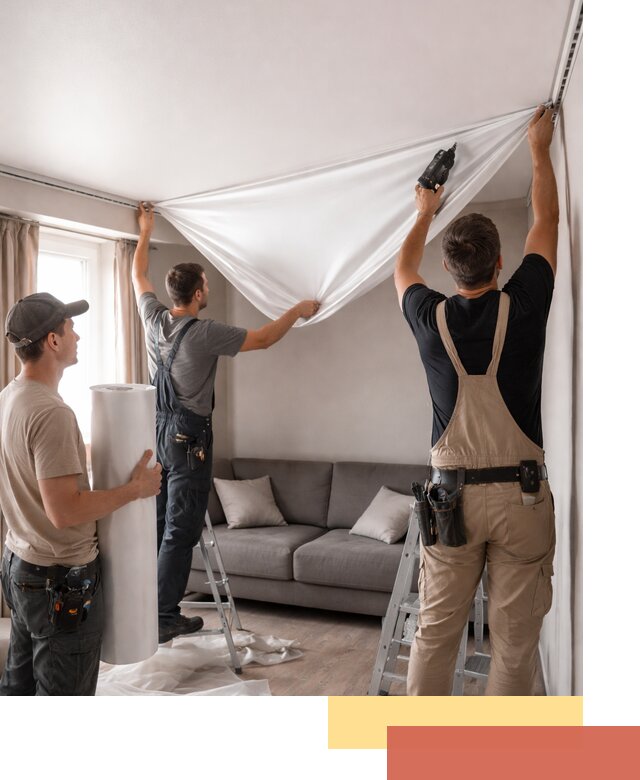 Монтаж сатинового натяжного потолка в Пятигорске качественно и быстро