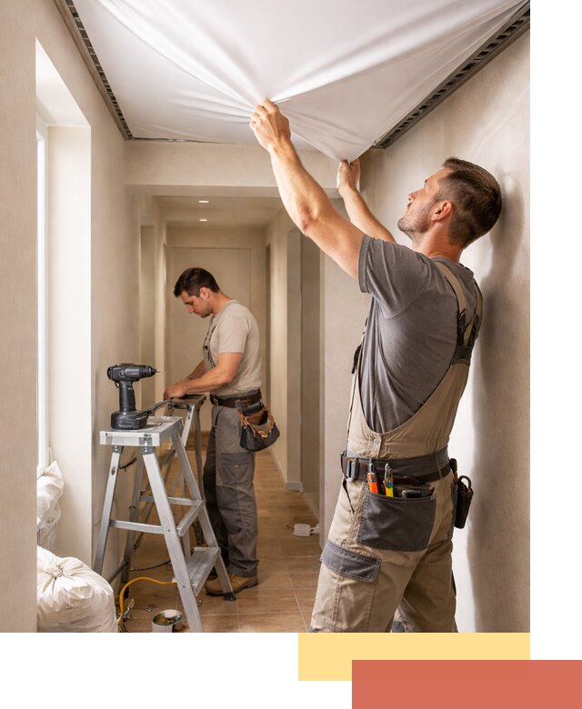 Монтаж натяжного потолка в прихожей в Пятигорске