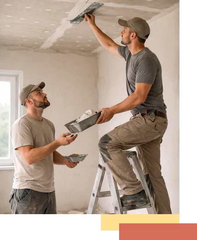 Шпаклевка потолка из гипсокартона в Пятигорске качественно и быстро