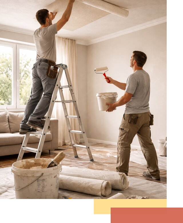 Поклейка обоев на потолок в Пятигорске — качественно и быстро