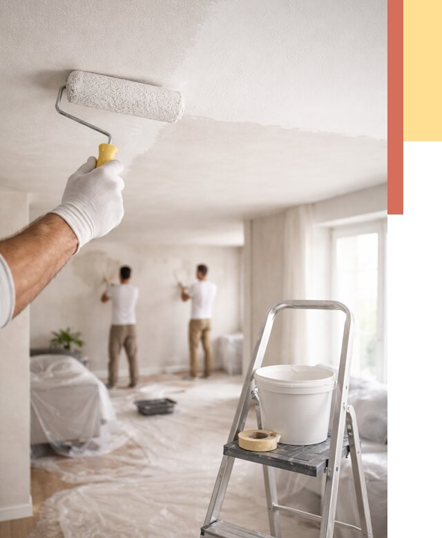 Покраска потолка акриловой краской в Пятигорске от 2568 руб. | ОТДЕЛОЧНИК-Птг