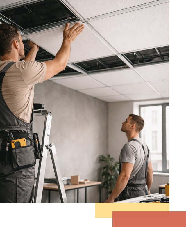 Монтаж потолочной плитки в Пятигорске качественно и в срок