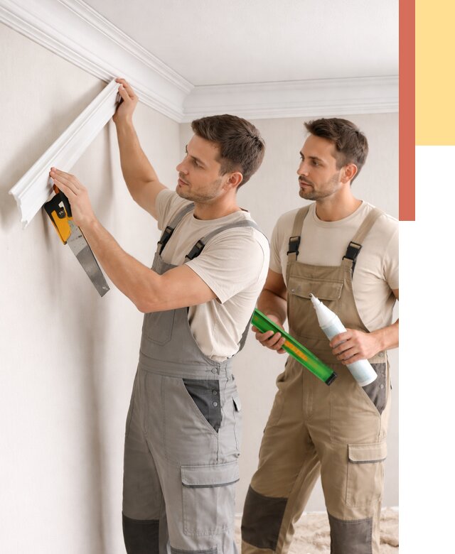 Монтаж потолочного плинтуса в Пятигорске от 2363 руб. — быстро и недорого | ОТДЕЛОЧНИК-Птг