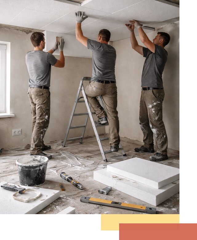 Утепление потолка пенопластом в Пятигорске быстро и качественно